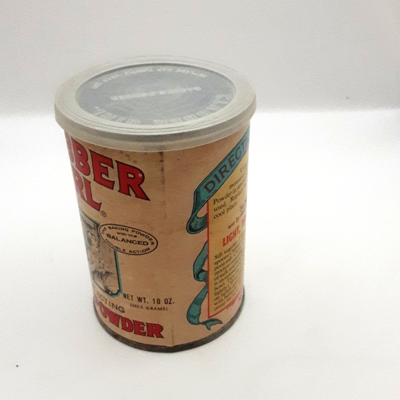 Vintage Clabber Girl Baking Powder Tin 4.25" X 3" - Picture 4 of 7
